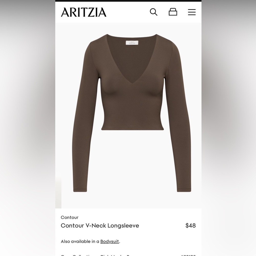 Babaton crop V neck